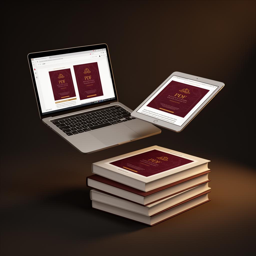 Biblioteca PDF en laptop, tablet y ebooks